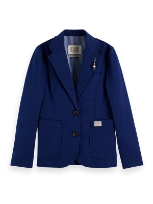 Blazers Scotch & Soda Workwear Single Breasted Mujer Azules | SN-SAS56818