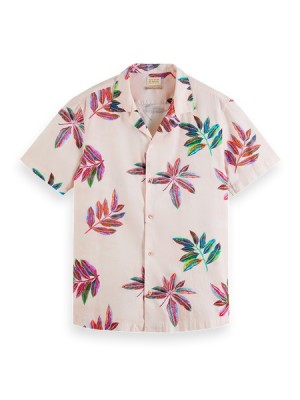 Camisas Scotch & Soda Aop Twill Hombre Flores | SN-SAS56506
