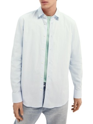 Camisas Scotch & Soda Classic | Relaxed Fit Hombre Azules | SN-SAS56521
