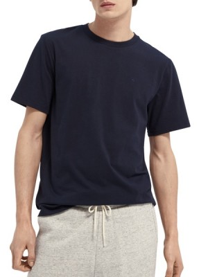 Camiseta Scotch & Soda Basic Hombre Azul Marino | SN-SAS56467