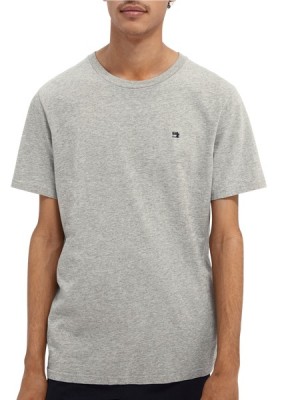 Camiseta Scotch & Soda Basic Hombre Grises | SN-SAS56459