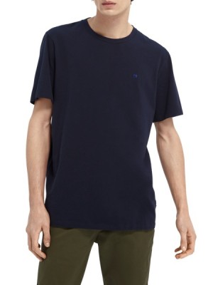 Camiseta Scotch & Soda Classic Hombre Azul Marino | SN-SAS56464