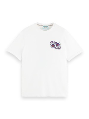 Camiseta Scotch & Soda Music Artwork Hombre Blancos | SN-SAS56495