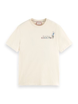 Camiseta Scotch & Soda Music Artwork Hombre Grises | SN-SAS56497