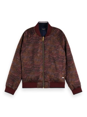 Chamarras Scotch & Soda Reversible Bomber Mujer Vino | SN-SAS56868