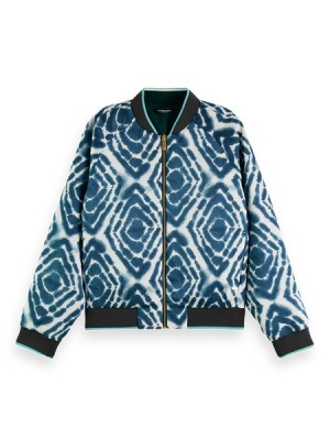 Chamarras Scotch & Soda Reversible Bomber Mujer Verdes | SN-SAS56873