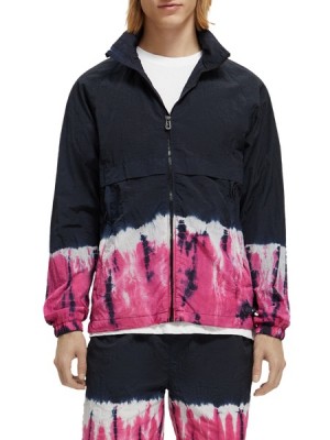 Chamarras Scotch & Soda Tie-dye Zip-through Encapuchado Hombre Multicolor | SN-SAS56615