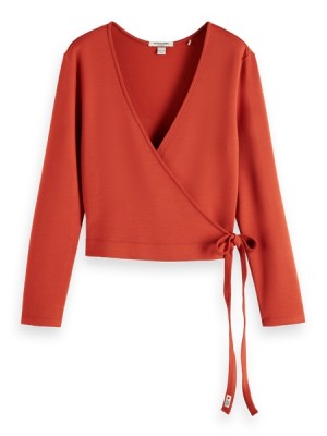 Cárdigan Scotch & Soda Wrap Mujer Rojos | SN-SAS56727