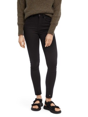 Jeans Scotch & Soda Haut - Stay Black | High Rise Flaco Fit Mujer Negros | SN-SAS56836