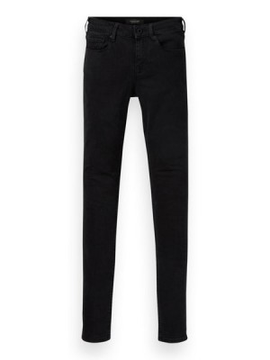 Jeans Scotch & Soda La Bohemienne - Precious Rock | Mid Rise Flaco Fit Mujer Negros | SN-SAS56835