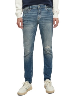Jeans Scotch & Soda The Skim Super-slim Fit Hombre Azules | SN-SAS56530