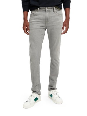 Jeans Scotch & Soda The Skim Super-slim Fit Hombre Grises | SN-SAS56531