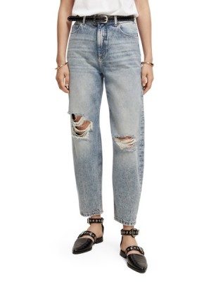 Jeans Scotch & Soda The Tide High-rise Balloon Fit Mujer Azules | SN-SAS56832