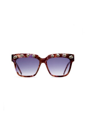 Lentes de Sol Scotch & Soda Simone - Faux Pearl-encrusted Mujer Morados | SN-SAS56902