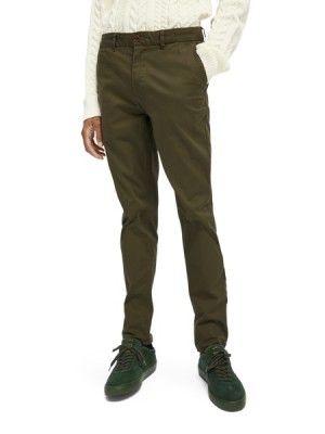 Pantalon Scotch & Soda Mott - Classic | Super Slim Fit Hombre Naranjas | SN-SAS56566
