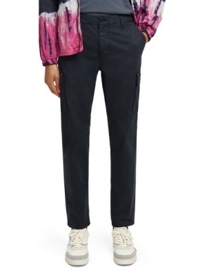 Pantalon Scotch & Soda Stuart Regular Slim Fit Cargo Hombre Azul Marino | SN-SAS56579