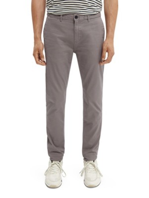 Pantalon Scotch & Soda Stuart - Stretch | Regular Slim Fit Hombre Grises | SN-SAS56595