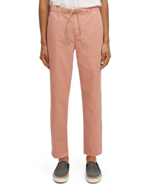 Pantalon Scotch & Soda The Drift Regular Tapered-fit Garment-dyed Hombre Rosas | SN-SAS56591