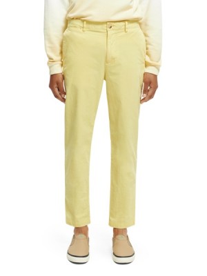 Pantalon Scotch & Soda The Drift Regular Tapered-fit Corduroy Hombre Amarillos | SN-SAS56602