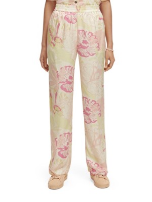 Pantalon Scotch & Soda The Gia Mid-rise Anchos-leg Printed Mujer Multicolor | SN-SAS56841