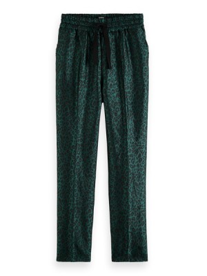 Pantalones Jogger Scotch & Soda Maia Leopard Jacquard Mujer Multicolor | SN-SAS56853