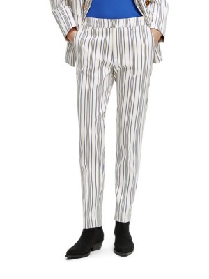 Pantalones Scotch & Soda The Lowry Mid-rise Slim Fit Mujer Azules Rosas | SN-SAS56837