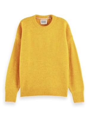 Pullover Scotch & Soda Soft Crew Neck Mujer Amarillos | SN-SAS56714