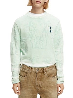 Pullover Scotch & Soda Tie-dyed Jacquard Algodon Hombre Multicolor | SN-SAS56416
