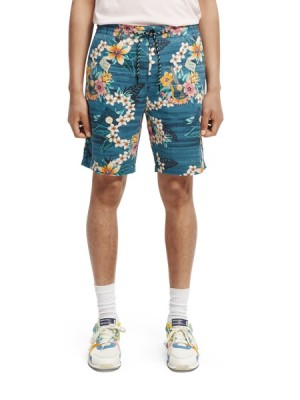 Short Scotch & Soda Fave Linen-blend Beach Hombre Multicolor | SN-SAS56646
