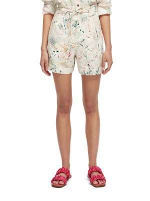 Short Scotch & Soda High Rise Mini-length Mujer Blancos | SN-SAS56880