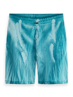 Short Scotch & Soda Oil-dye Sweat Hombre Azules | SN-SAS56631