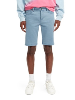 Short Scotch & Soda Ralston Garment-dyed Twill Hombre Azules | SN-SAS56649