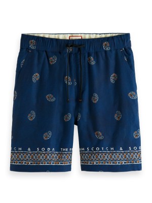 Short Scotch & Soda Relaxed Fit Bermuda Hombre Azules | SN-SAS56663