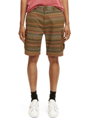 Short Scotch & Soda Relaxed-fit Garment-dyed Cargo Hombre Multicolor | SN-SAS56650
