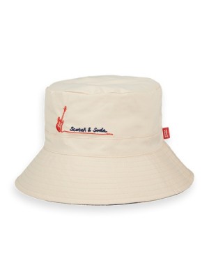 Sombrero Scotch & Soda Reversible Jacquard Bucket Hombre Azules | SN-SAS56693