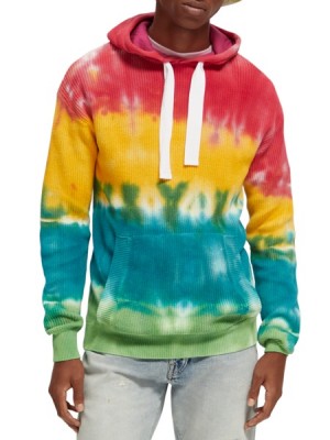Sudadera con Capucha Scotch & Soda Rib-knitted Tie-dye Hombre Multicolor | SN-SAS56415