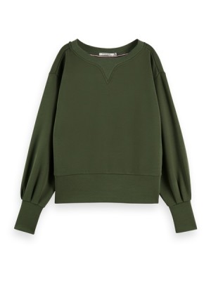 Sudaderas Scotch & Soda Boatneck Mujer Verdes | SN-SAS56725