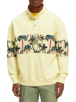 Sudaderas Scotch & Soda Garment-dyed High-neck Hombre Amarillos | SN-SAS56424