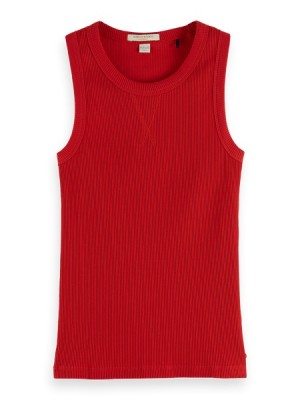 Tops Scotch & Soda Algodon In Conversion Racer Mujer Rojos | SN-SAS56754