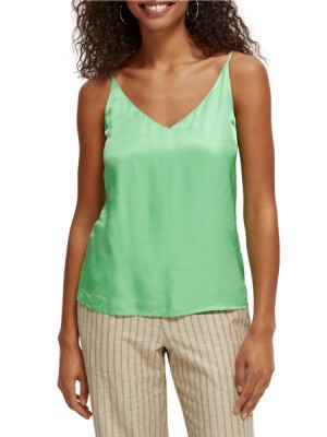 Tops Scotch & Soda V-neck Jersey Mujer Verdes | SN-SAS56734