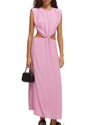 Vestido Scotch & Soda Cut Out Midi Mujer Morados Rosas | SN-SAS56779