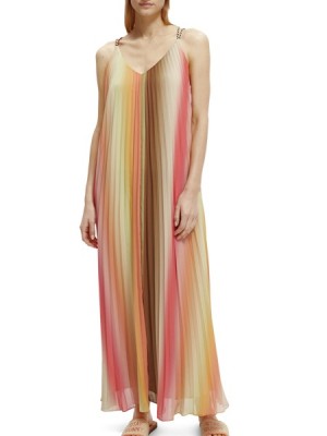 Vestido Scotch & Soda Plisado Maxi Correa Mujer Multicolor | SN-SAS56792