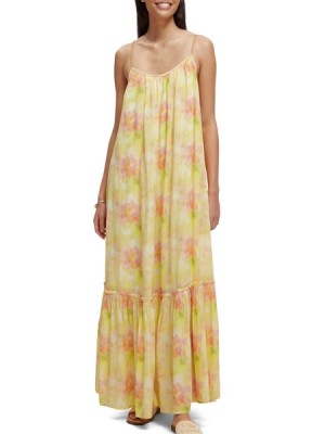 Vestido Scotch & Soda Tiered Correa Maxi Mujer Multicolor | SN-SAS56782